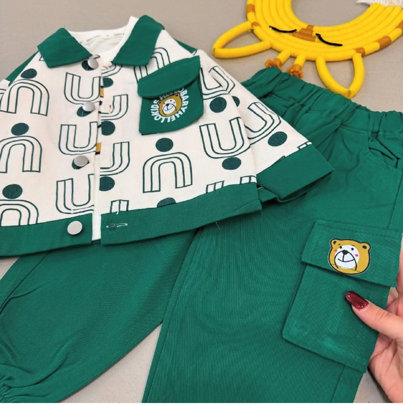 کت کتان و شلوار کتان hello baby