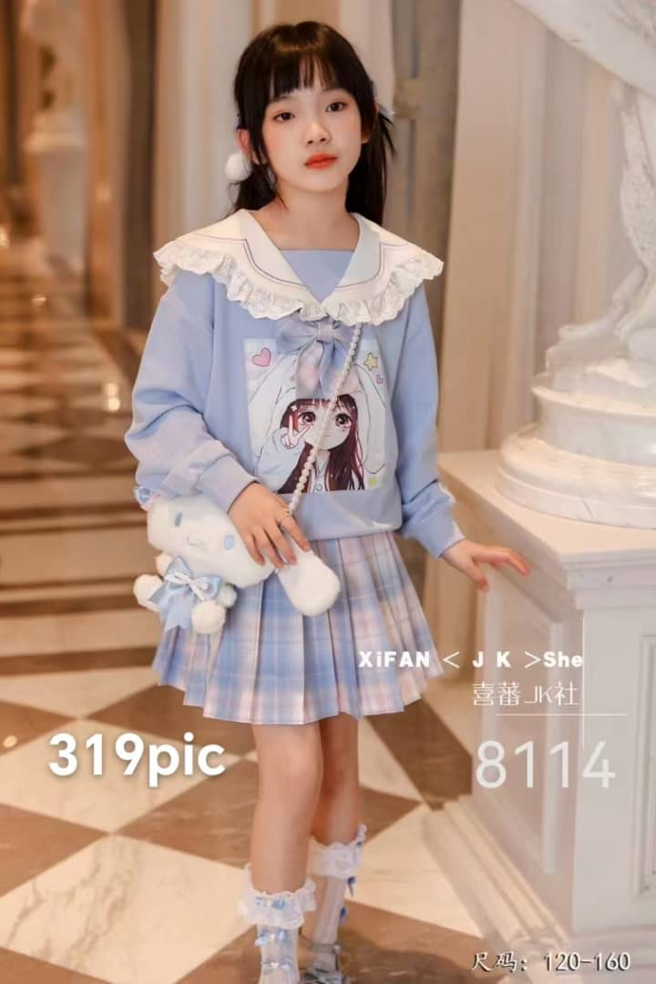 بلوز دامن انیمه ای